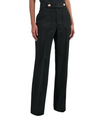 Petite Occasion Flare High-Waist Wool-Blend Pants