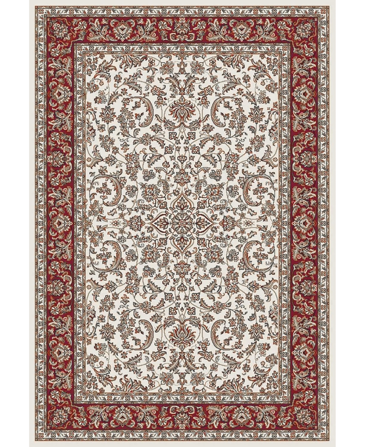 Closeout! Km Home 1318/1514/Ivory Navelli Ivory/ Cream 7'9" x 9'6" Area Rug