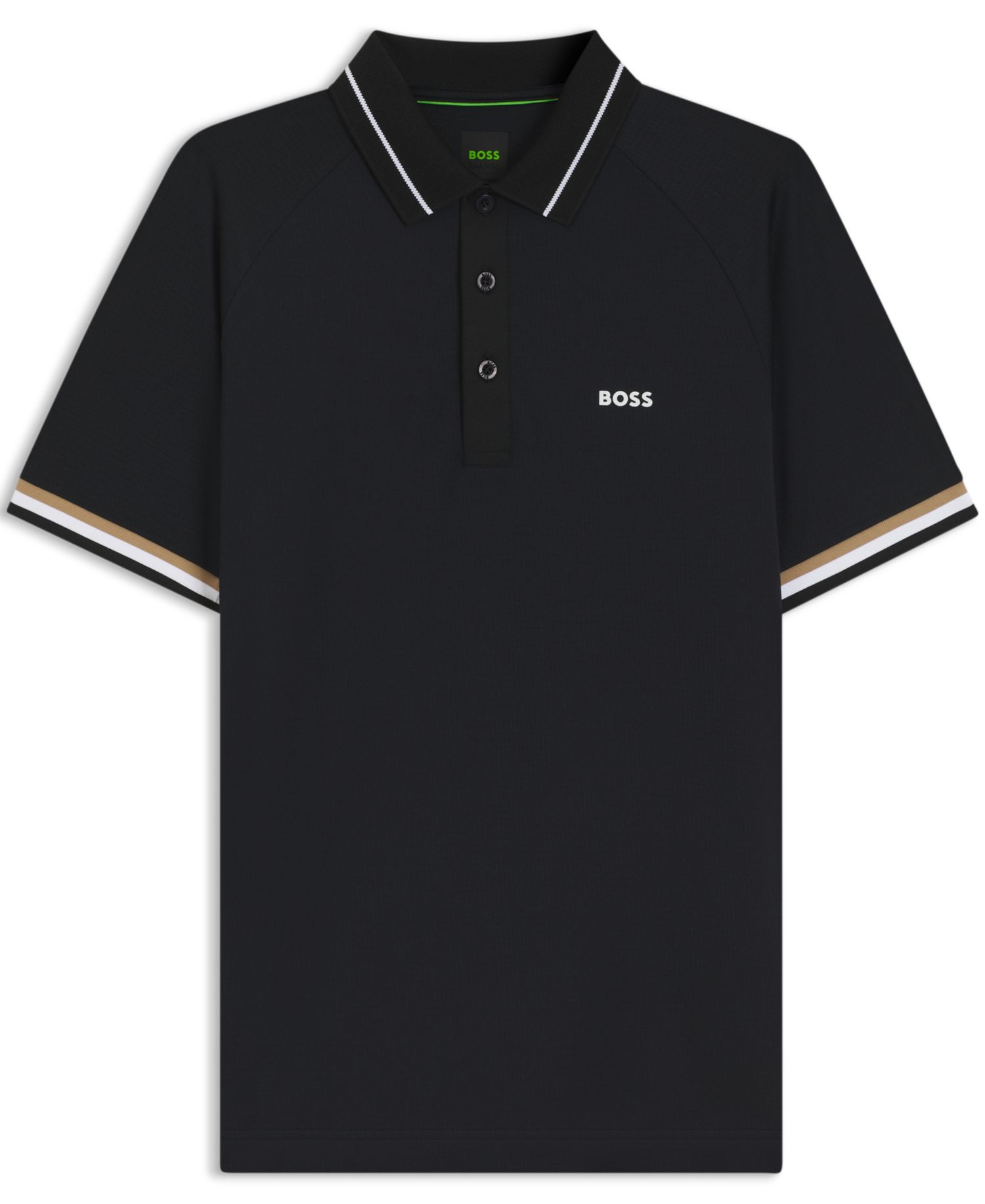 Men's Active Contrast Logo Slim-Fit Polo Shirt
