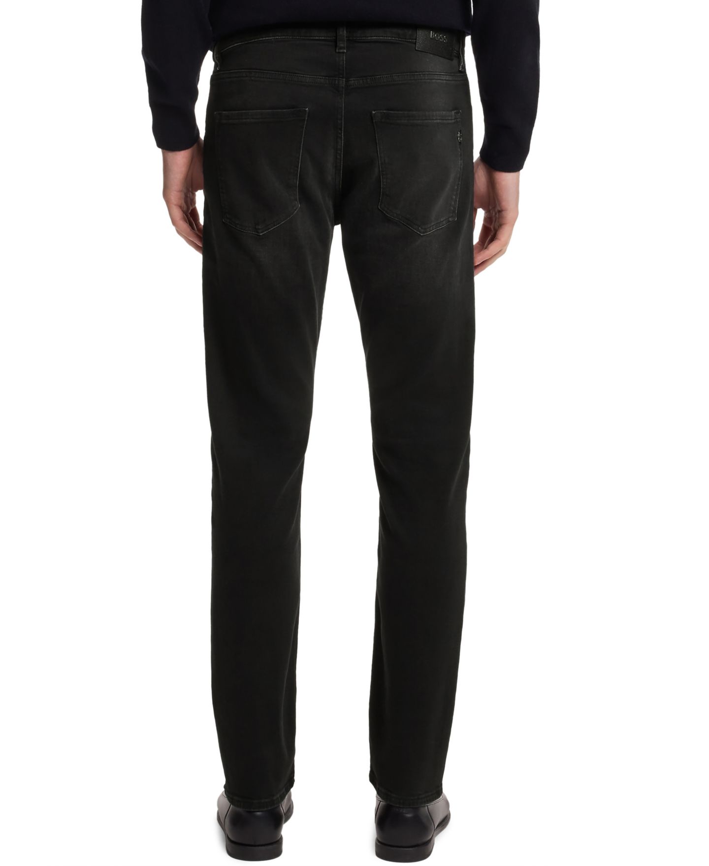 Мужские джинсы Hugo Boss Delaware Stretch Slim-Fit, цвет: Тёмный серый — фото 7