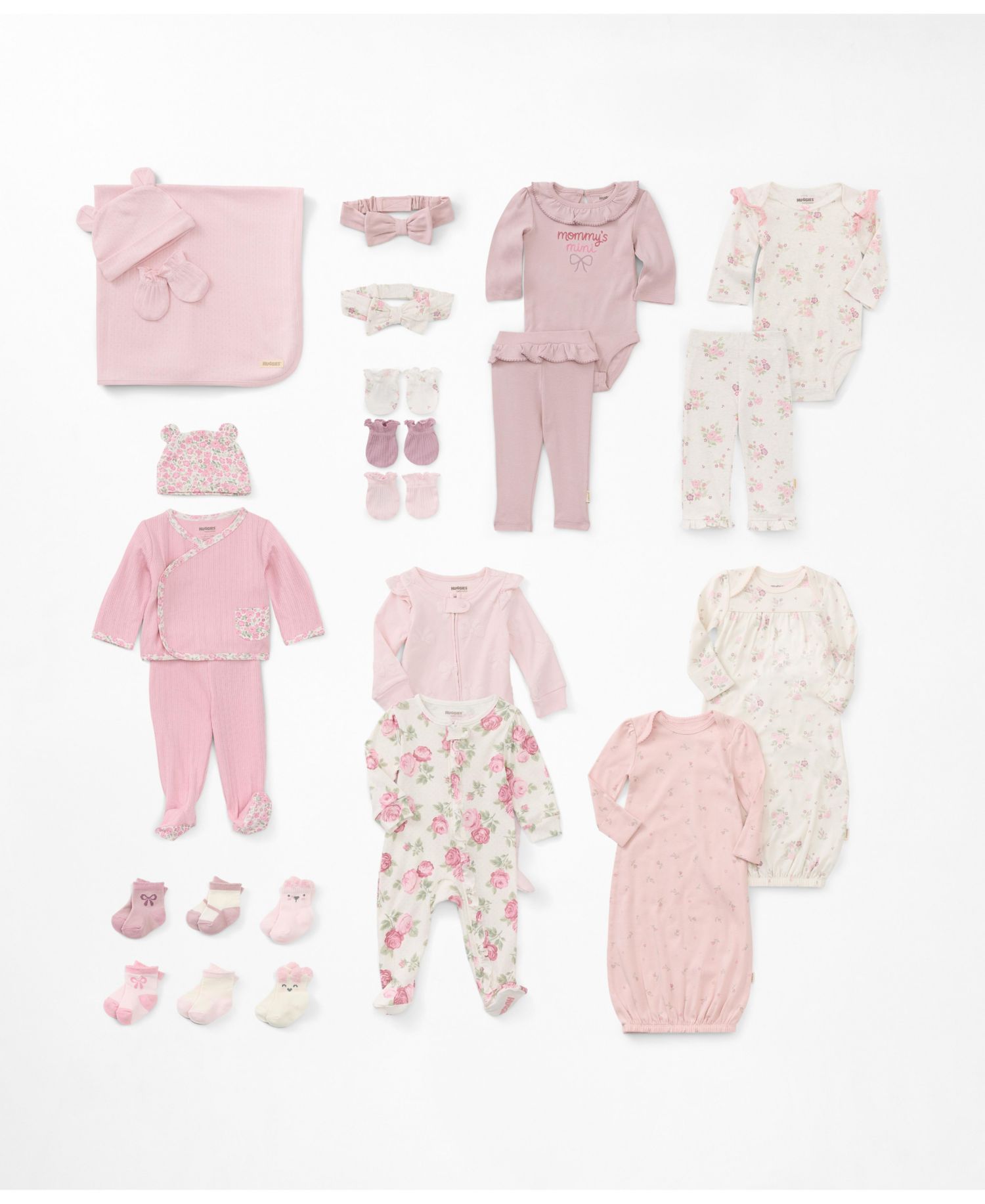 Baby Girls' Babywear Long-Sleeve Footed Coverall
