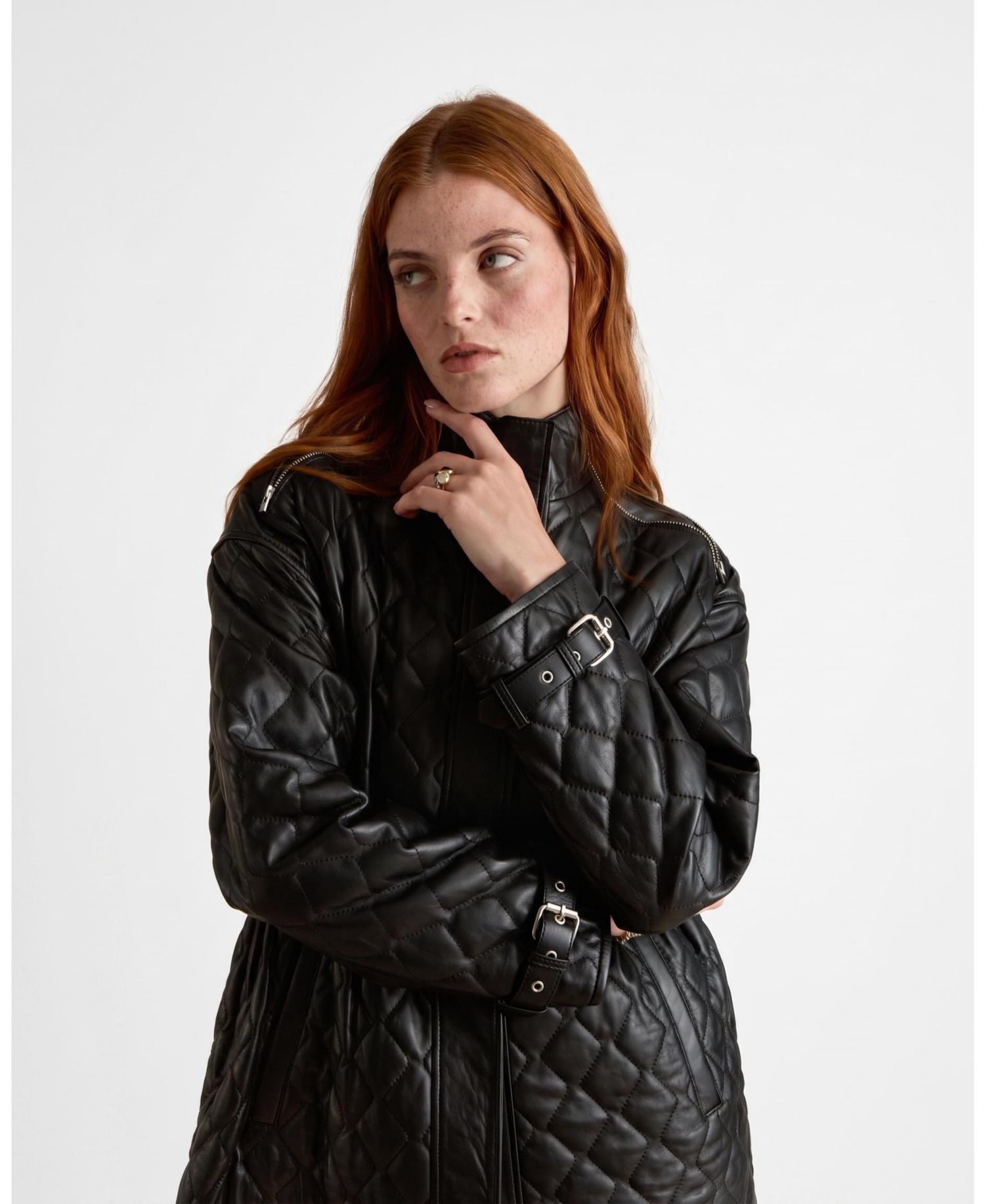 Women's Nora Leather Coat