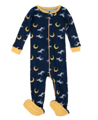 Baby Boys 0M -24M One-Piece Printed Cotton Long Sleeve Footed Pajamas