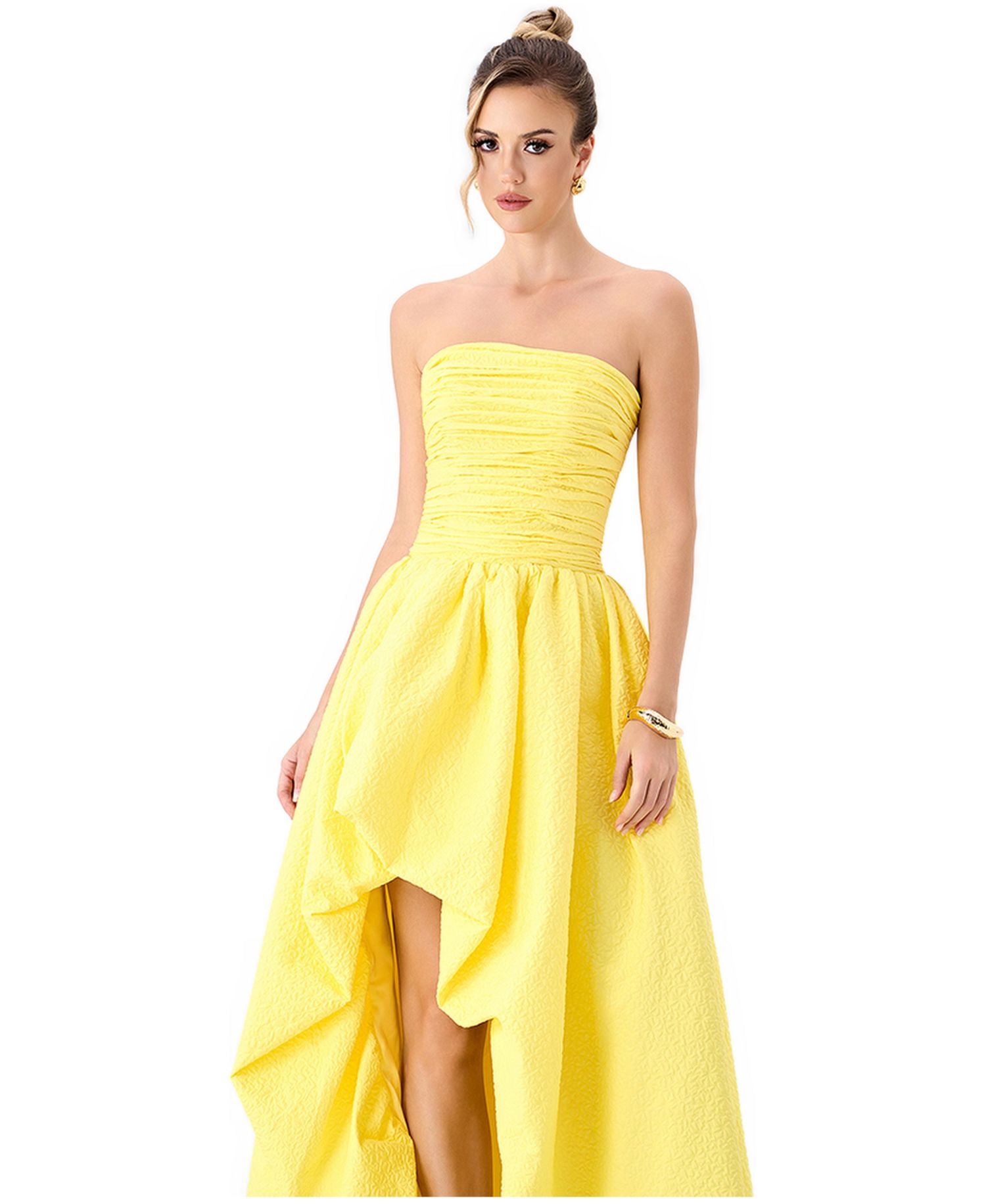 Women's Clover Strapless High-Low Dress