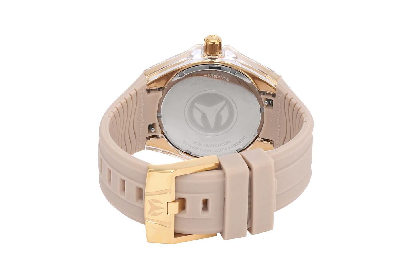 Мужские часы TechnoMarine TM-115064 Cruise Quartz Chronograph Gold Dial, цвет: Светлый бежевый — фото 3