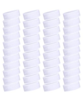 42 Pack Terry Cloth Athletic Headbands Sweat Absorbing For Sports Yoga Outdoor Activities