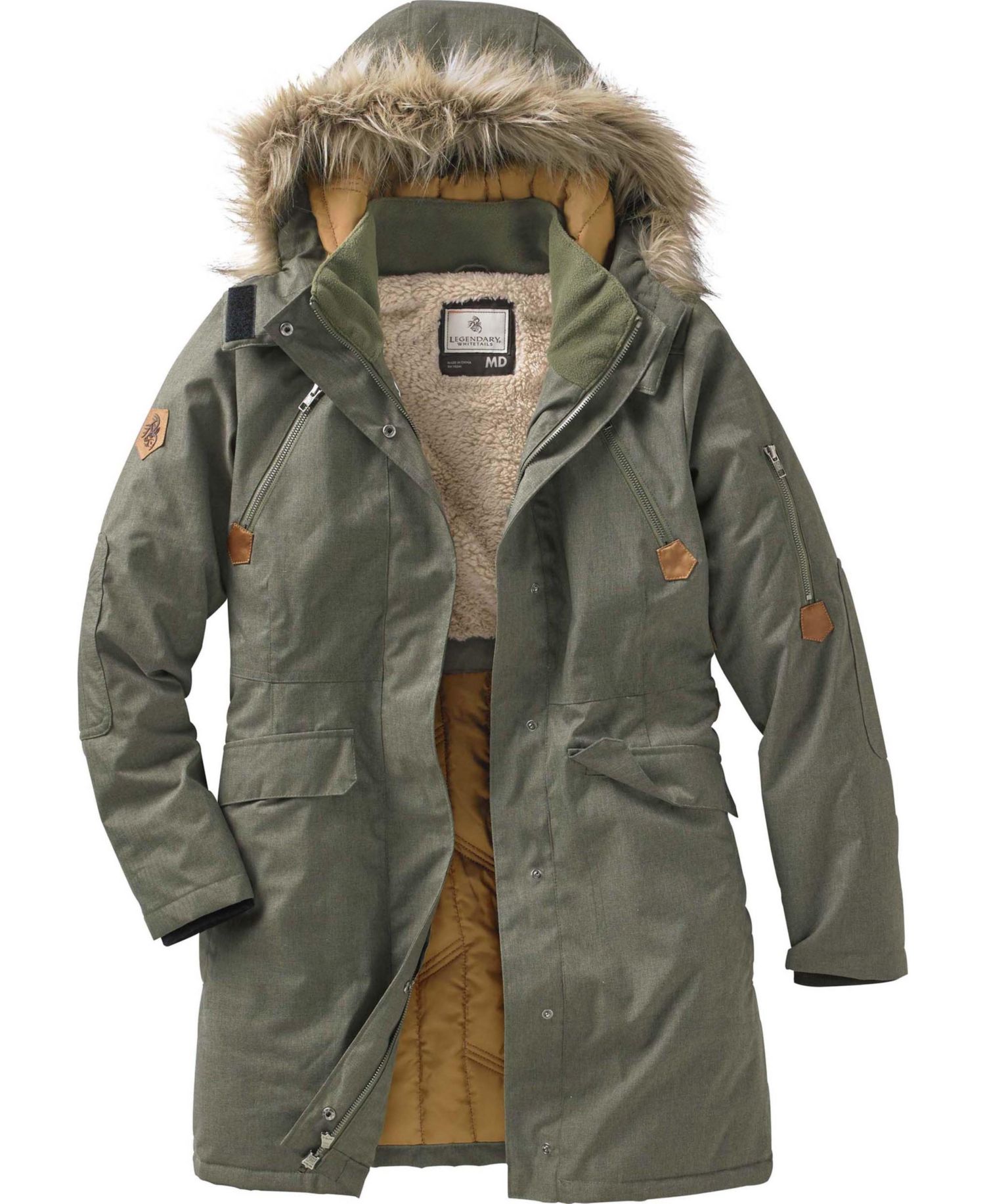 Women's Water Resistant Hooded Insulated Parka