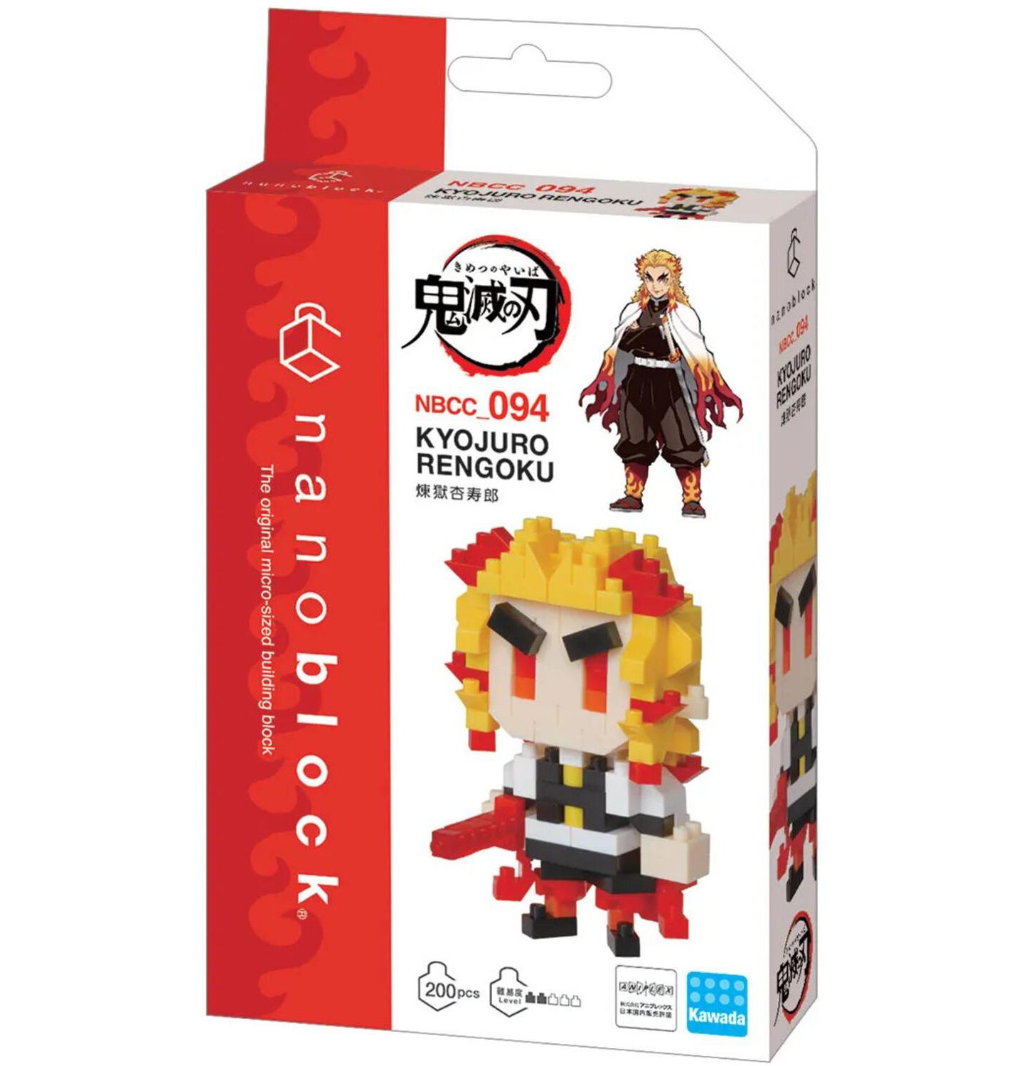 Конструктор Bandai Nanoblock Demon Slayer Kyojuro Rengoku, 200 деталей, от 12 лет — фото 3