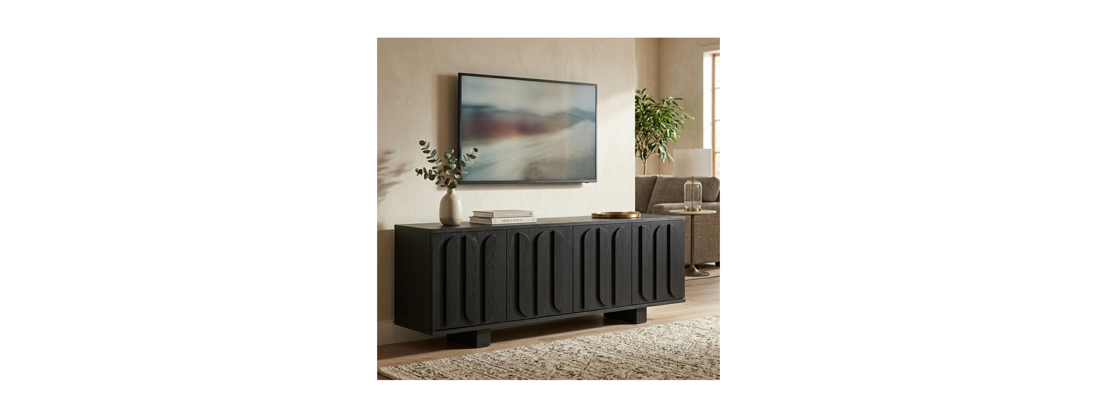 Streamdale Furniture 63" Farmhouse Tv Stand for TVs up to 75