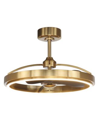 27 Modern ABS 3-blade Fandelier Bladeless Ceiling Fan with Light and Remote