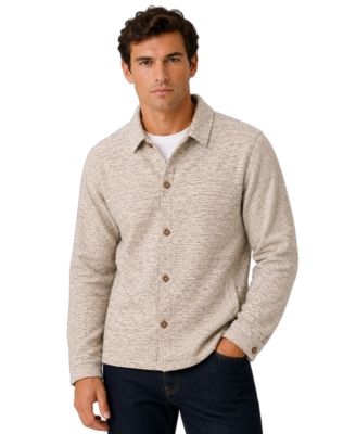 Men's Crosshatch Regular-Fit Shirt Jacket