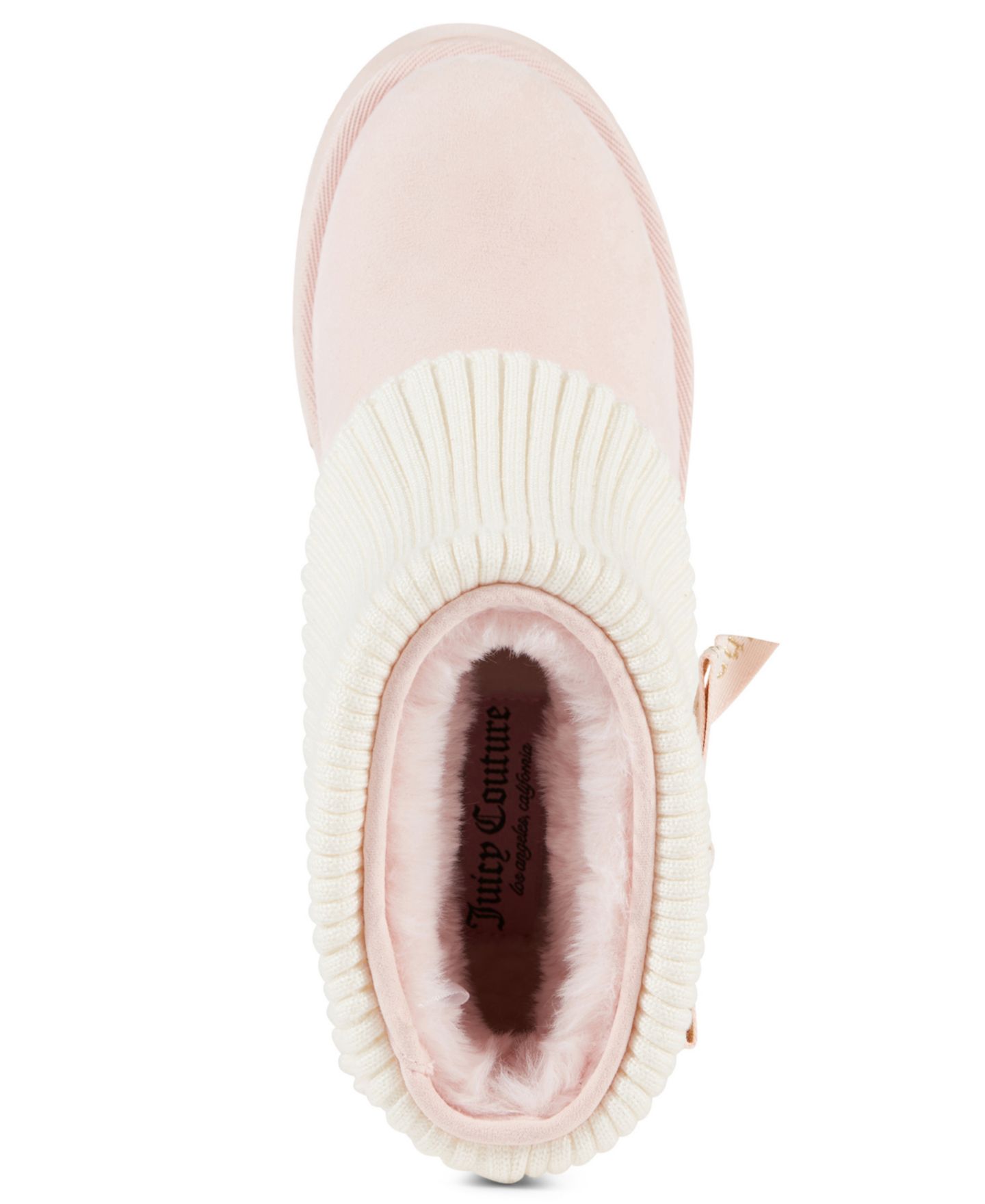 Женские ботинки Juicy Couture Pierre Platform Fold-Over Faux Suede Booties, цвет: Пудровый — фото 4