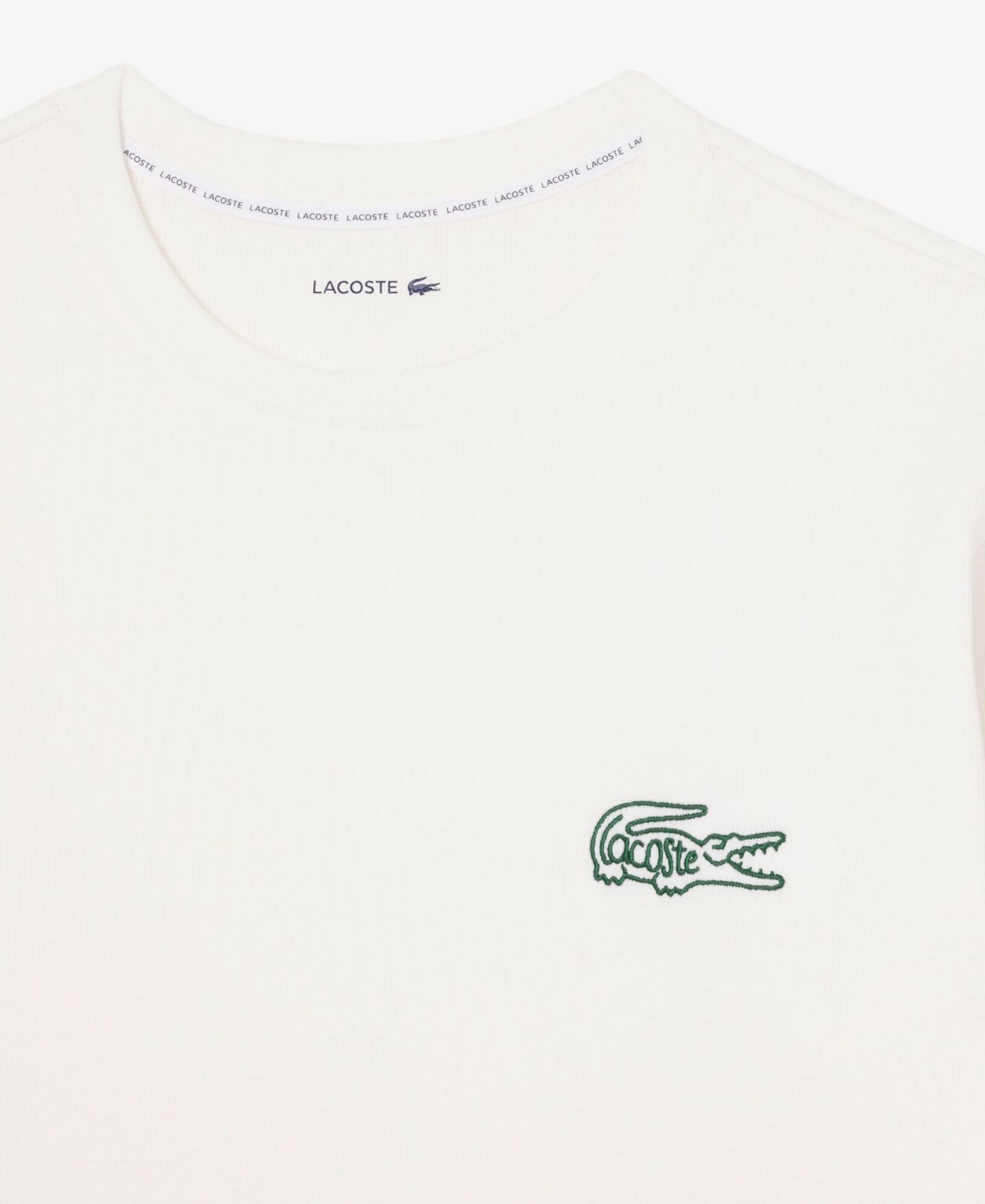 Мужская рубашка Lacoste Exclusive Crocodile Waffle-Knit Thermal, цвет: Flour — фото 2