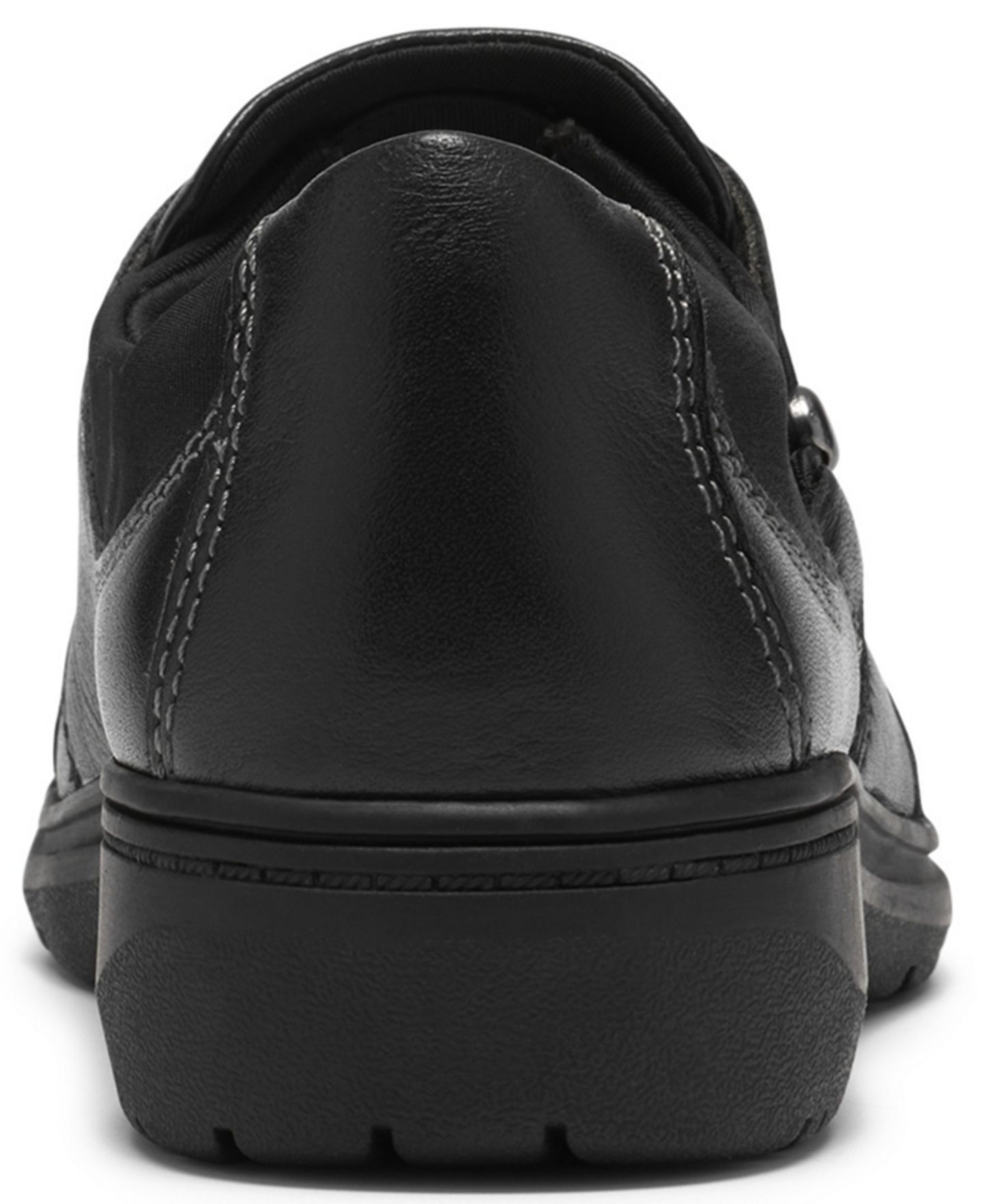 Женские балетки Clarks Carleigh Lily Leather Round Toe Flats, цвет: Чёрный кожаный — фото 3
