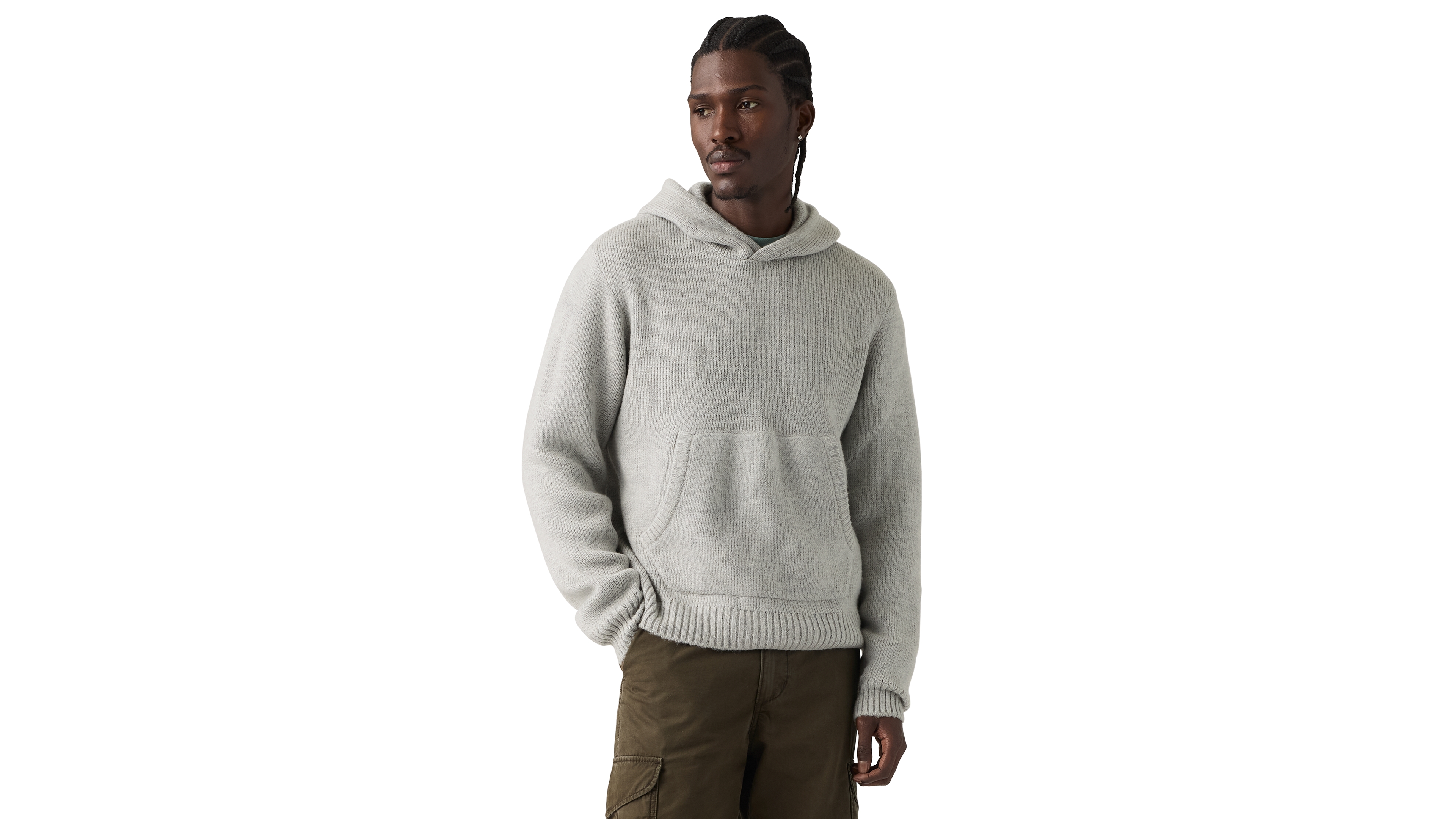 Levi's Men's Portola Hooded Kangaroo-Pocket Sweater