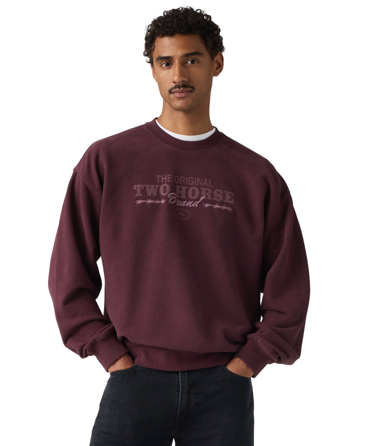 Levi's Men's Sunset Graphic Crewneck Sweatshirt - Wine Tasting