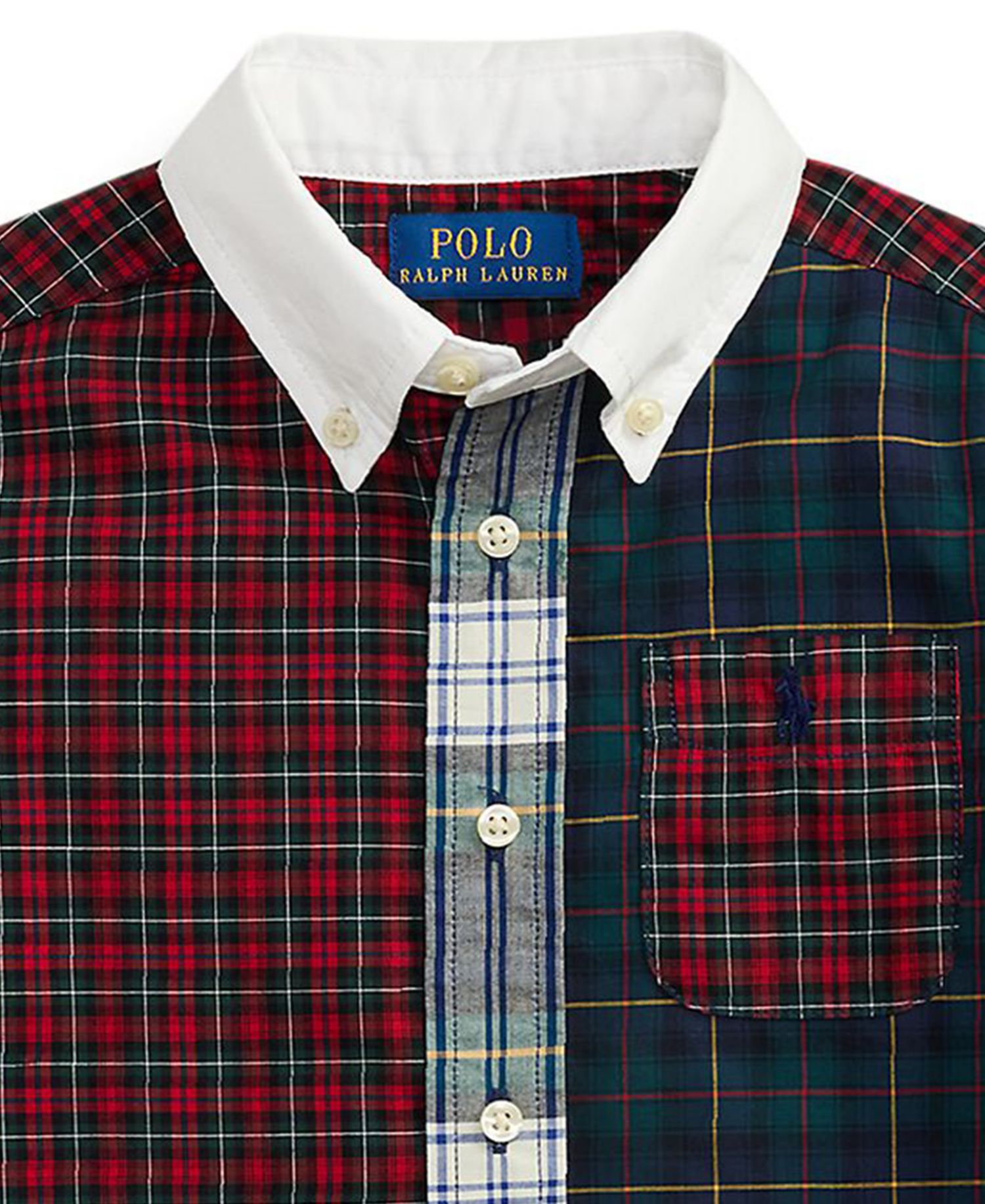Boys' 2T-7 Plaid Long-Sleeve Poplin Fun Shirt