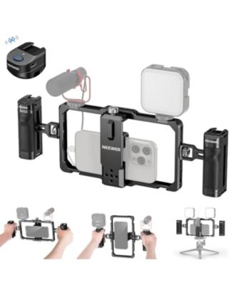 Universal Phone Cage Bluetooth Shutter Adjustable Video Rig [Compatible with iOS and Android]