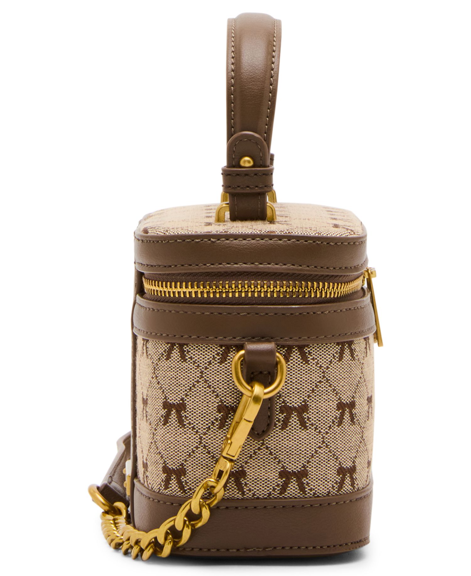 Bow Jacquard Small Adjustable Strap Crossbody Handbag