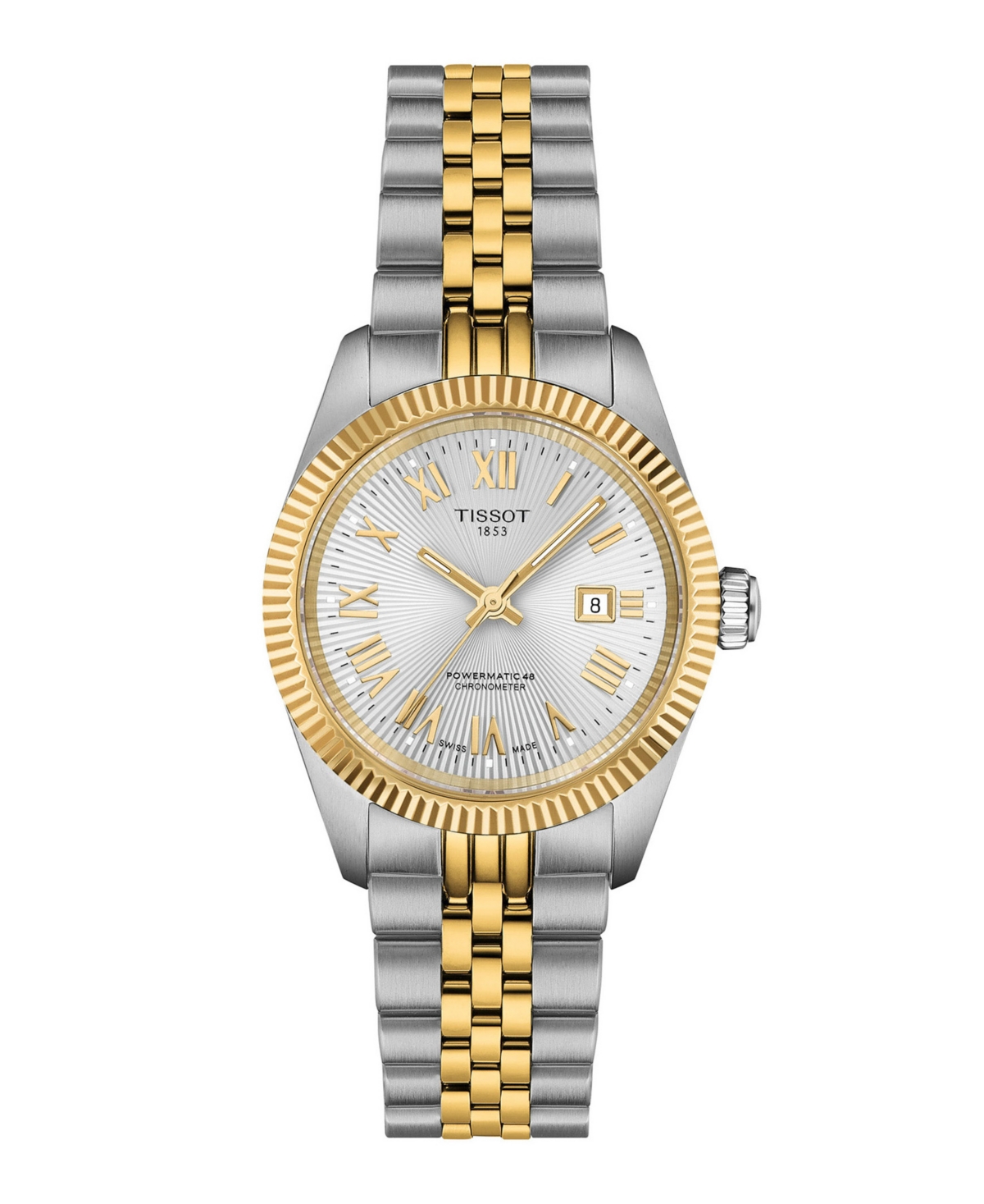 Tissot Women's Automatic Ballade Two-Tone Stainless Steel Watch 30mm - Gray