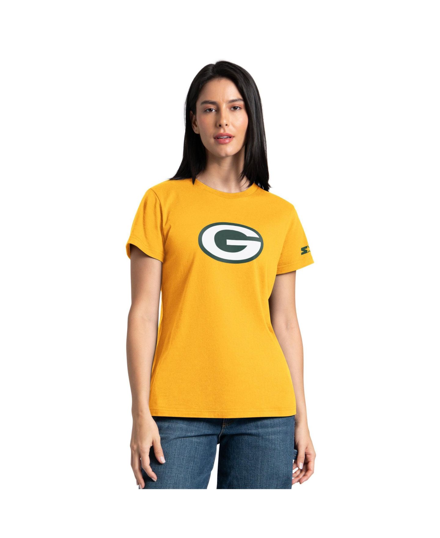 Женские худи Starter Gold/Green Green Bay Packers & T-Shirt Combo Pack — фото 2