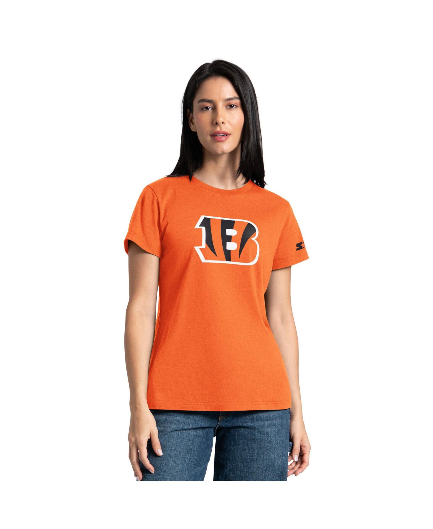 Women's Orange/Black Cincinnati Bengals Hoodie & T-Shirt Combo Pack