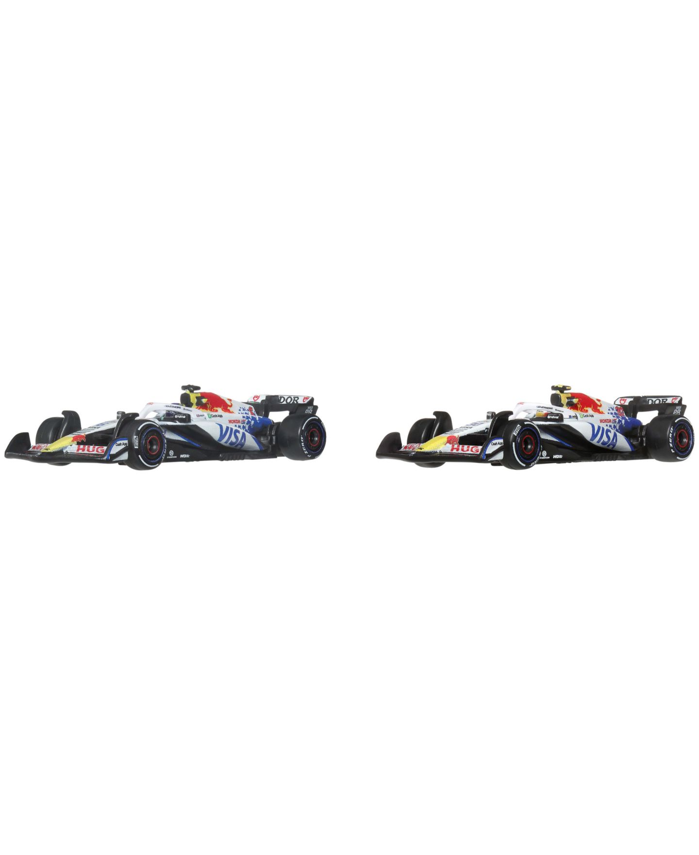 Набор Hot Wheels из 2 литых гоночных машин Formula 1 Visa Cash App Racing Bulls, 1:64 — фото 2