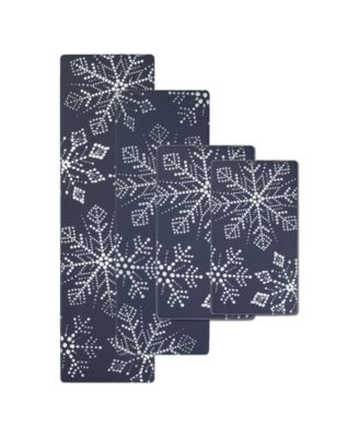 Snowflakes Non-Slip Kitchen Mat