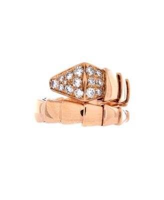 Bvlgari Serpenti Viper Round Diamond Ring (0.53 ct. t.w.) in 18K Rose Gold