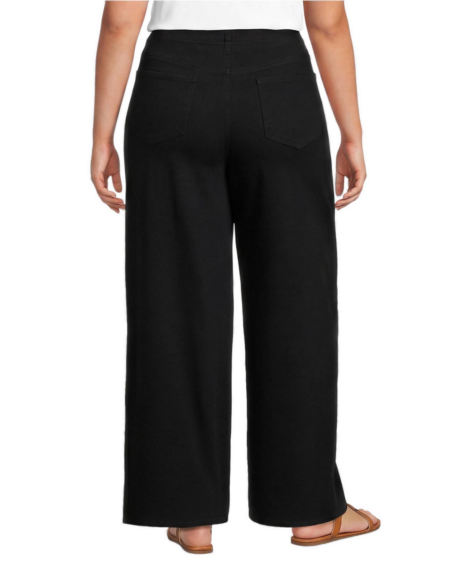Plus Size Starfish High-Rise Wide-Leg Elastic-Waist Jeans