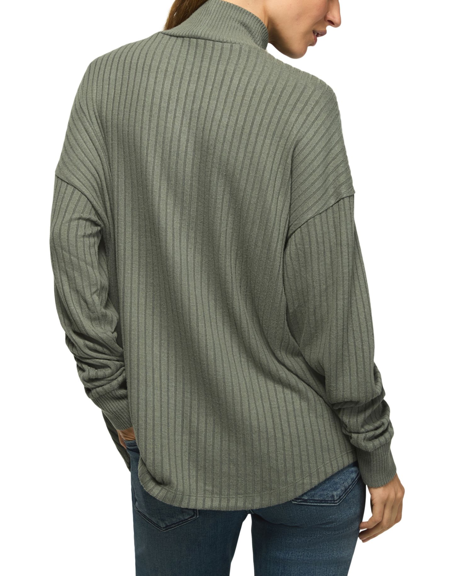 Women's Cloud Long-Sleeve Mock Neck Oversized Top