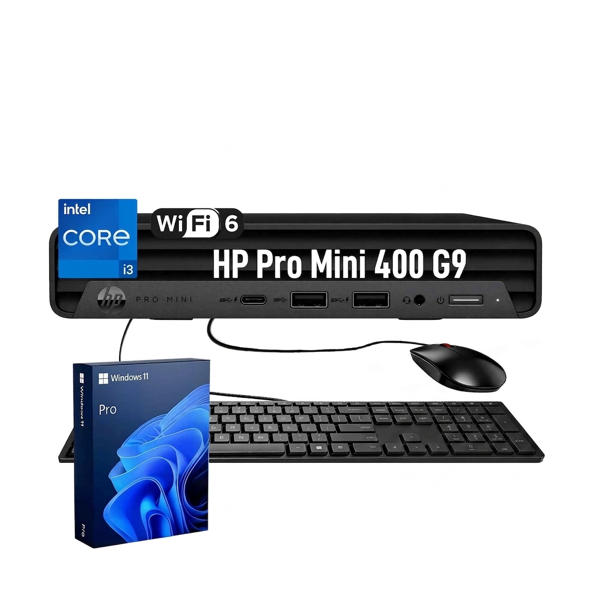 Hp ProDesk 400 G9 Core i3-13100T, 16GB DDR4, 2TB Ssd, Windows 11 Pro