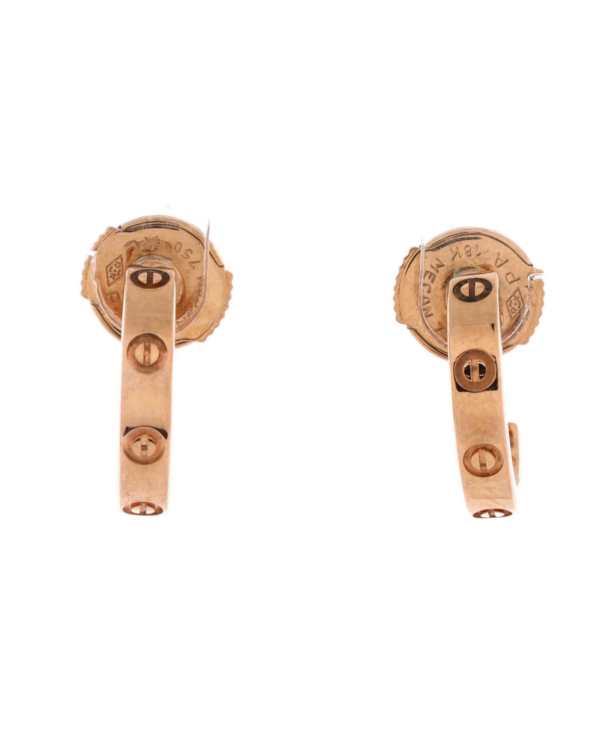 Pre-Owned Cartier Love Hoop Earrings - 18k rose gold