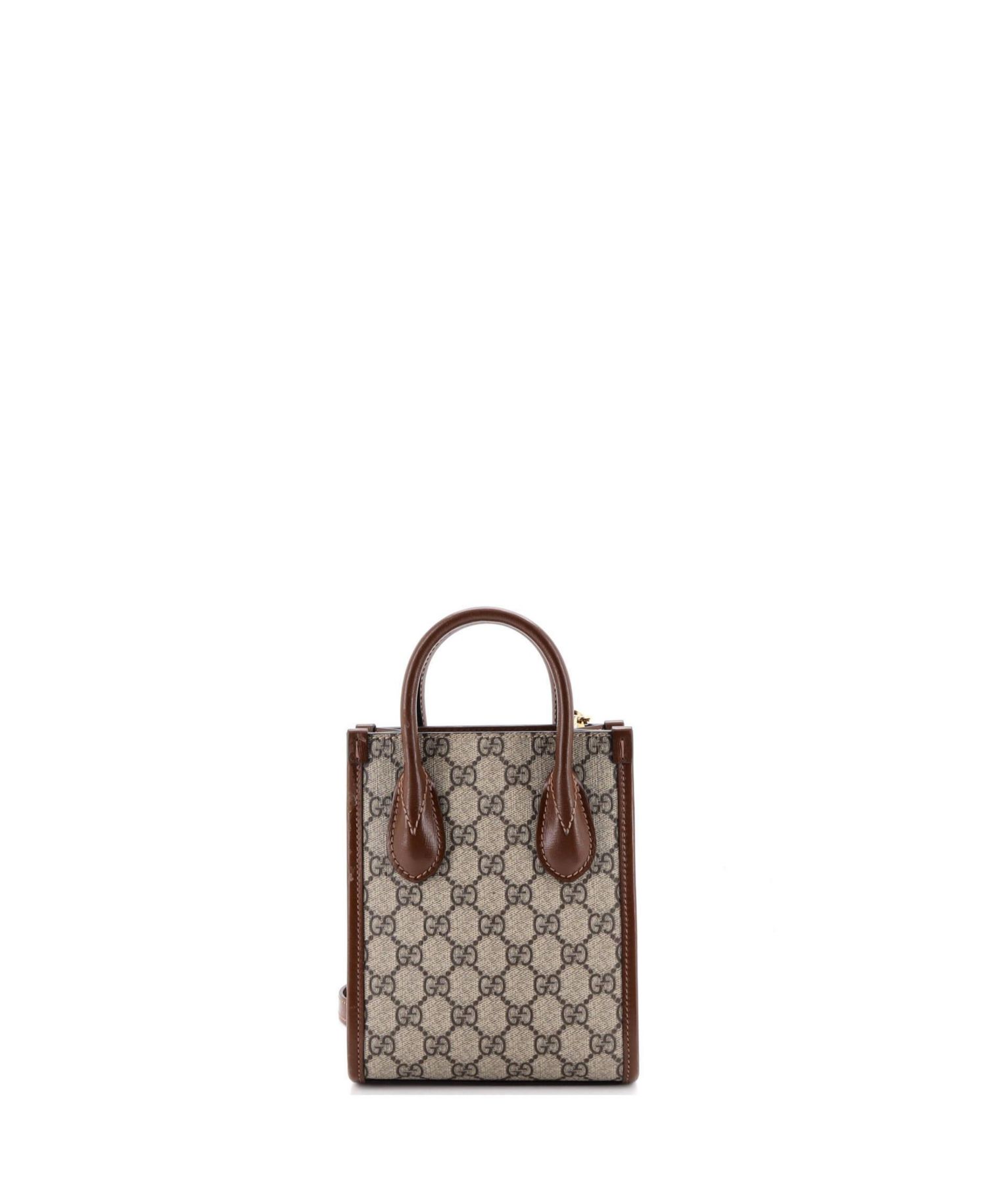 Mini Interlocking G Patch Tote GG Coated Canvas