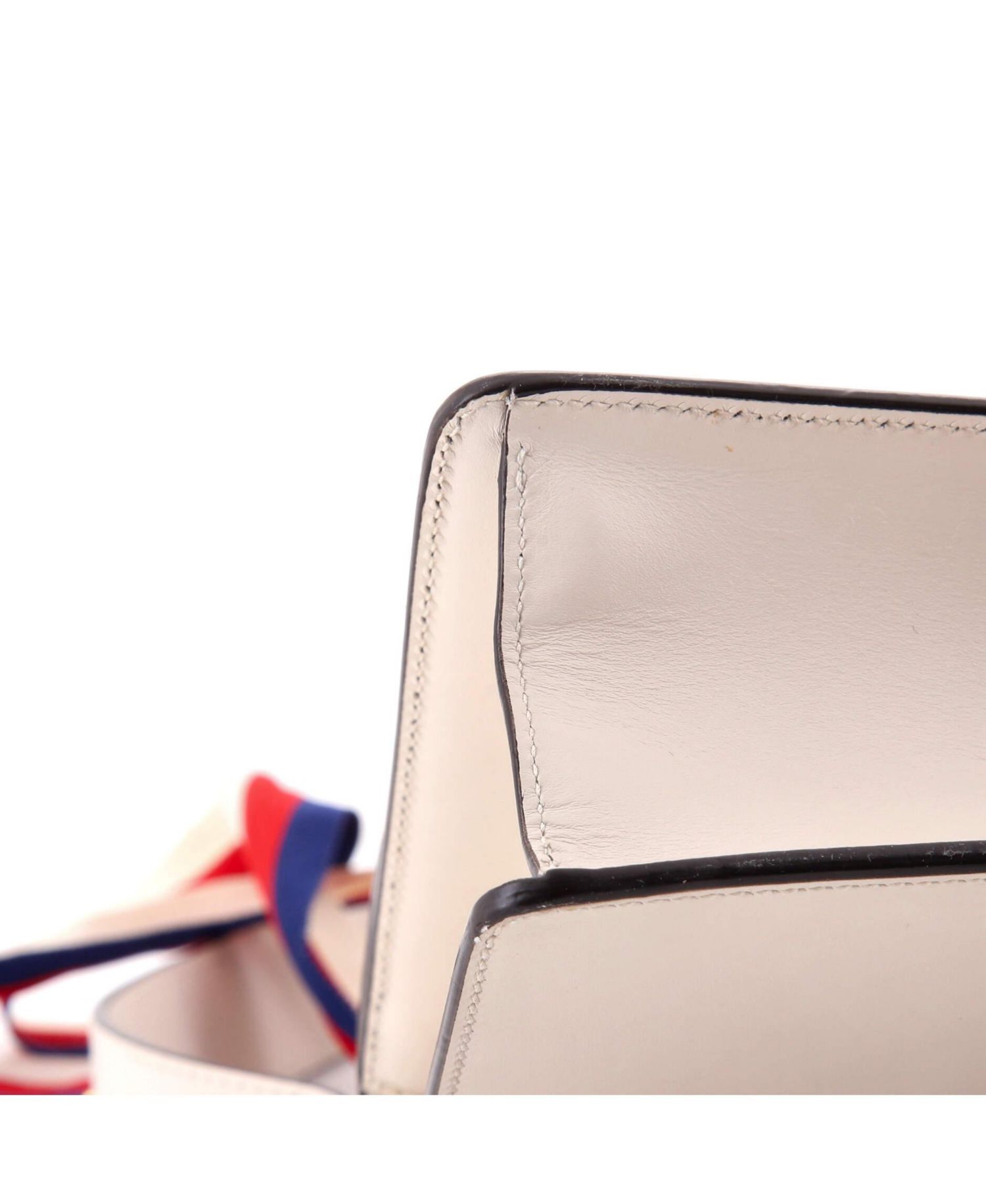 Sylvie Small Embroidered Web Paneling Shoulder Bag