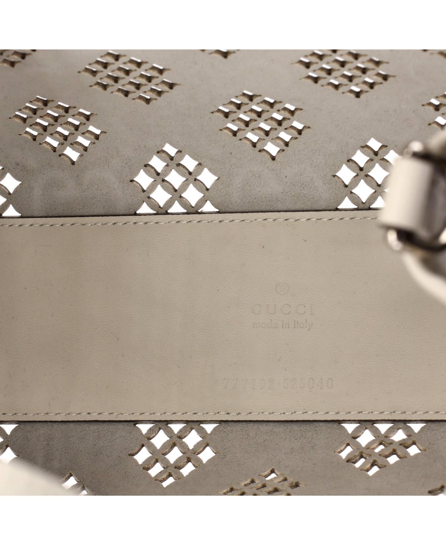 Small Convertible Tote GG Debossed Laser Cut Leather
