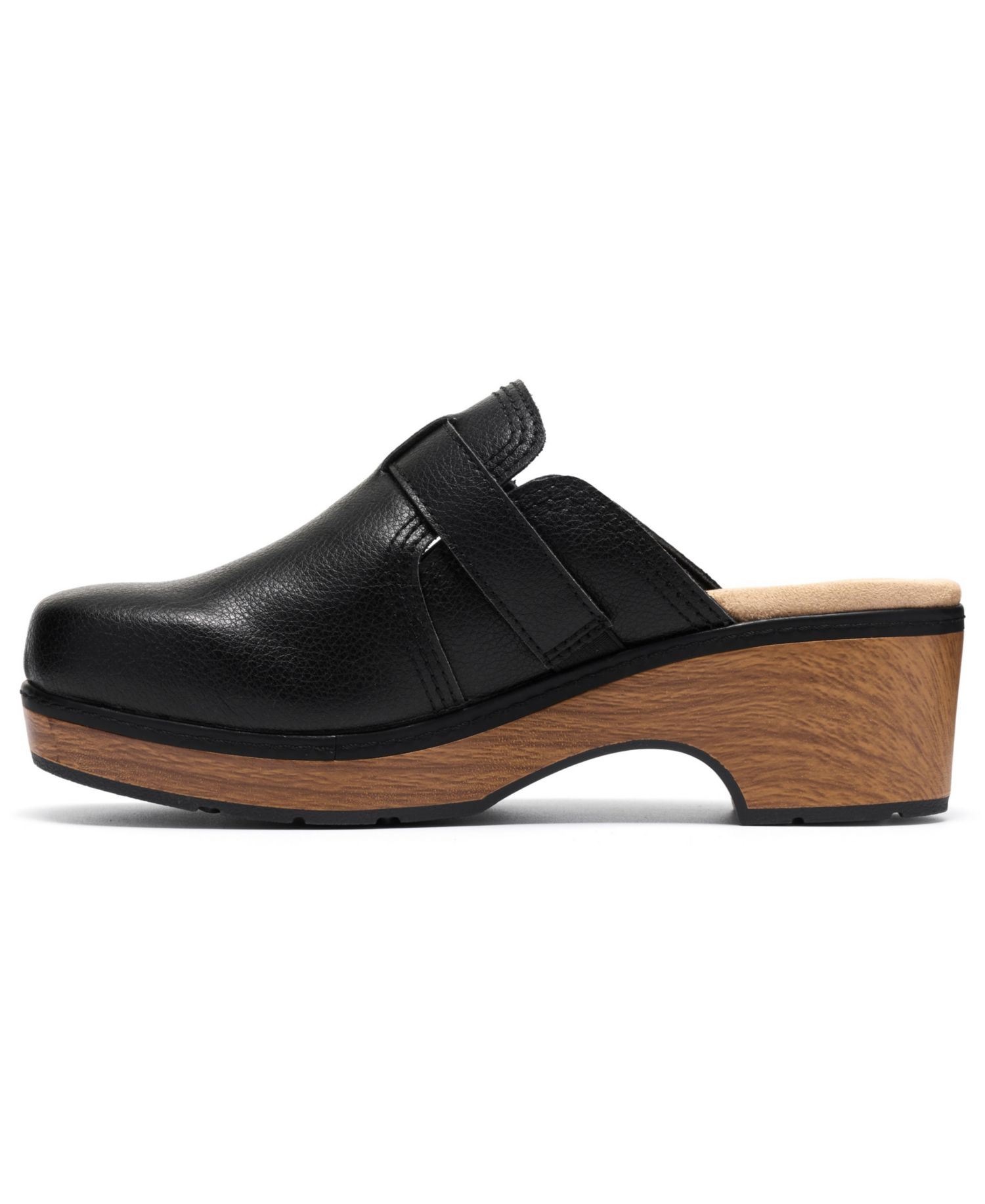 Women's Paizlee Ali Leather Block Heel Mule Clogs