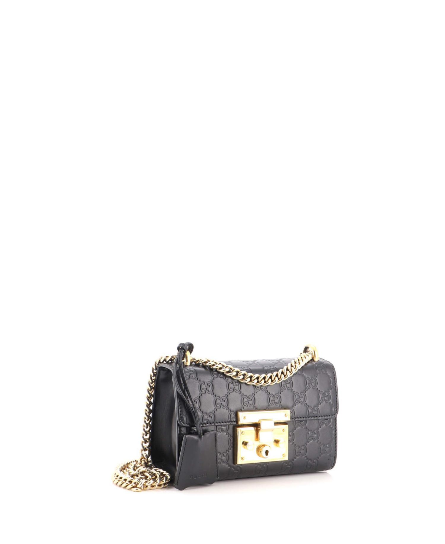 Small Padlock Shoulder Bag Guccissima Leather