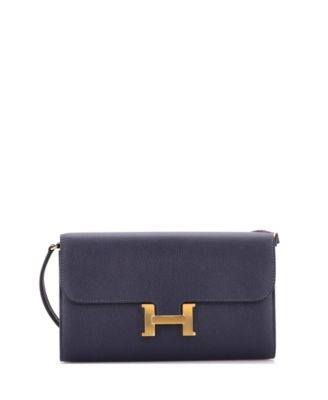 Pre-Owned Herm&eacute;s Constance To Go Leather Crossbody Wallet, 8"W x 4.5"H x 1.5"D