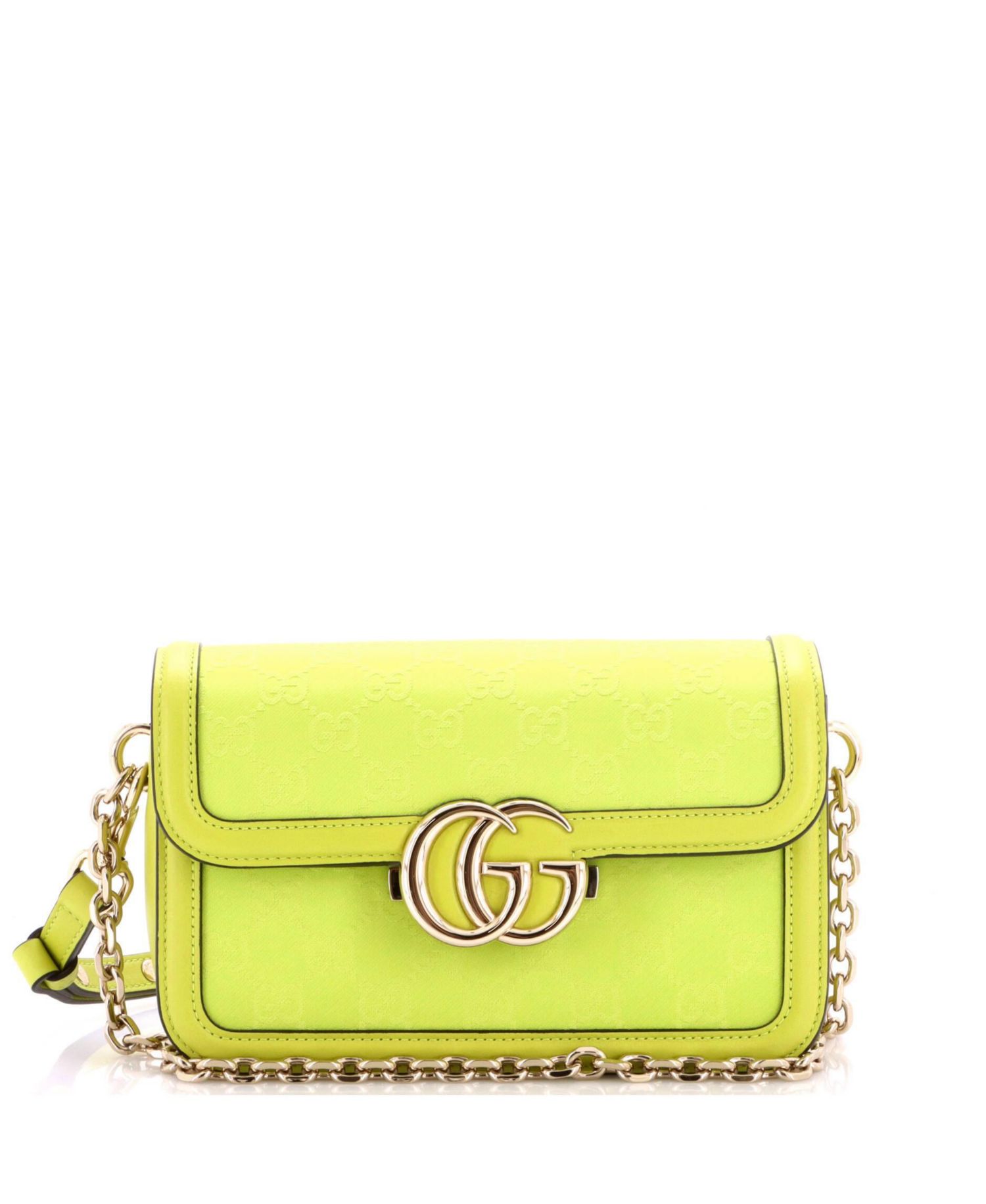 Small Go Shoulder Bag GG Canvas with Leather