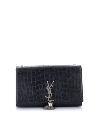 Medium Classic Monogram Tassel Crossbody Bag, 9"W x 6"H x 2"D