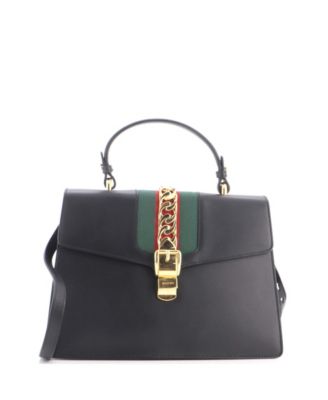 Medium Sylvie Top Handle Bag Leather