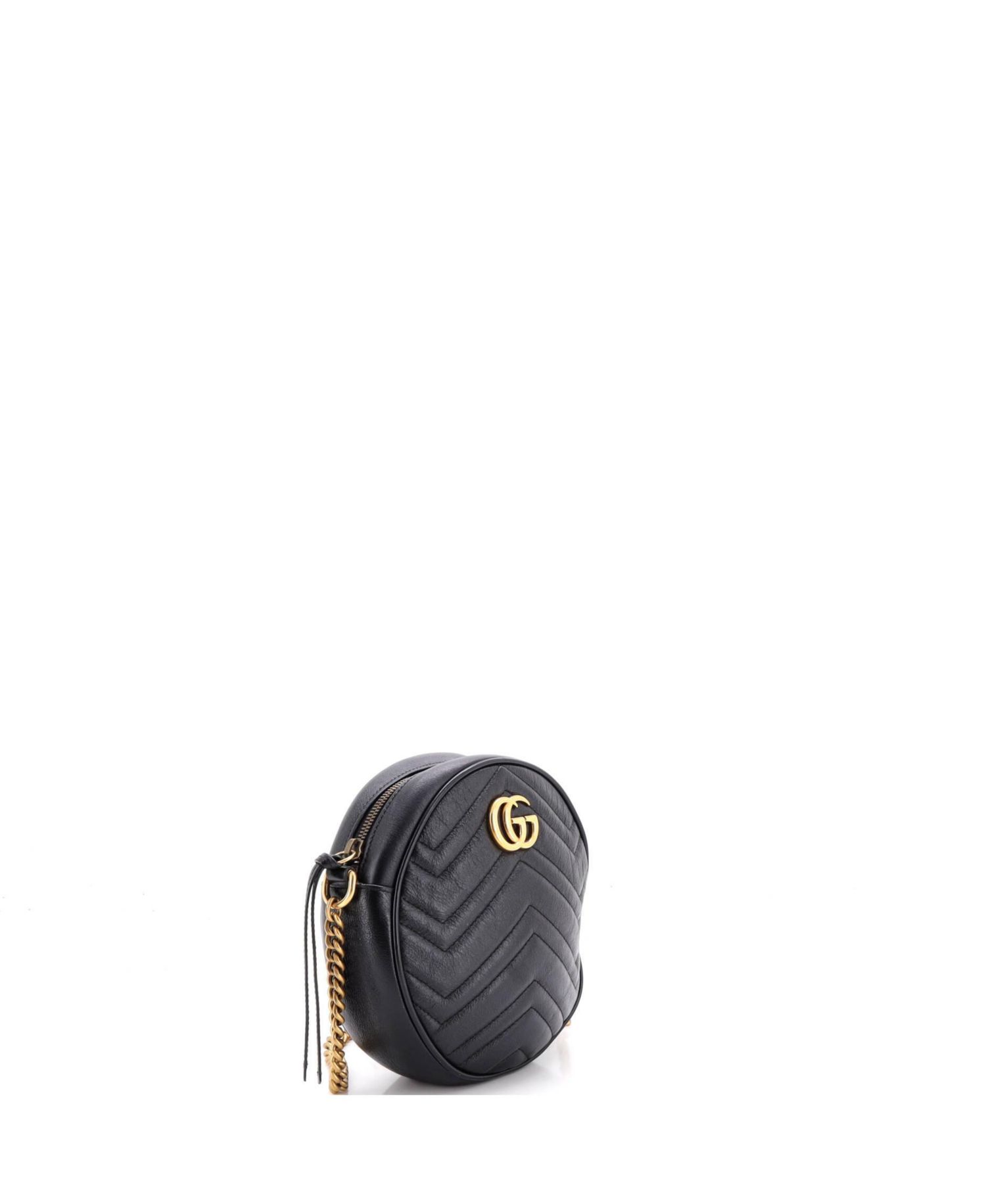 Mini GG Marmont Matelasse Leather Shoulder Bag