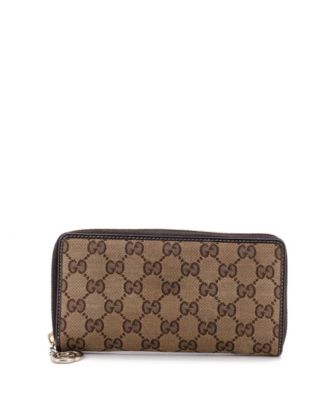 Long Zip Around GG Canvas Wallet
