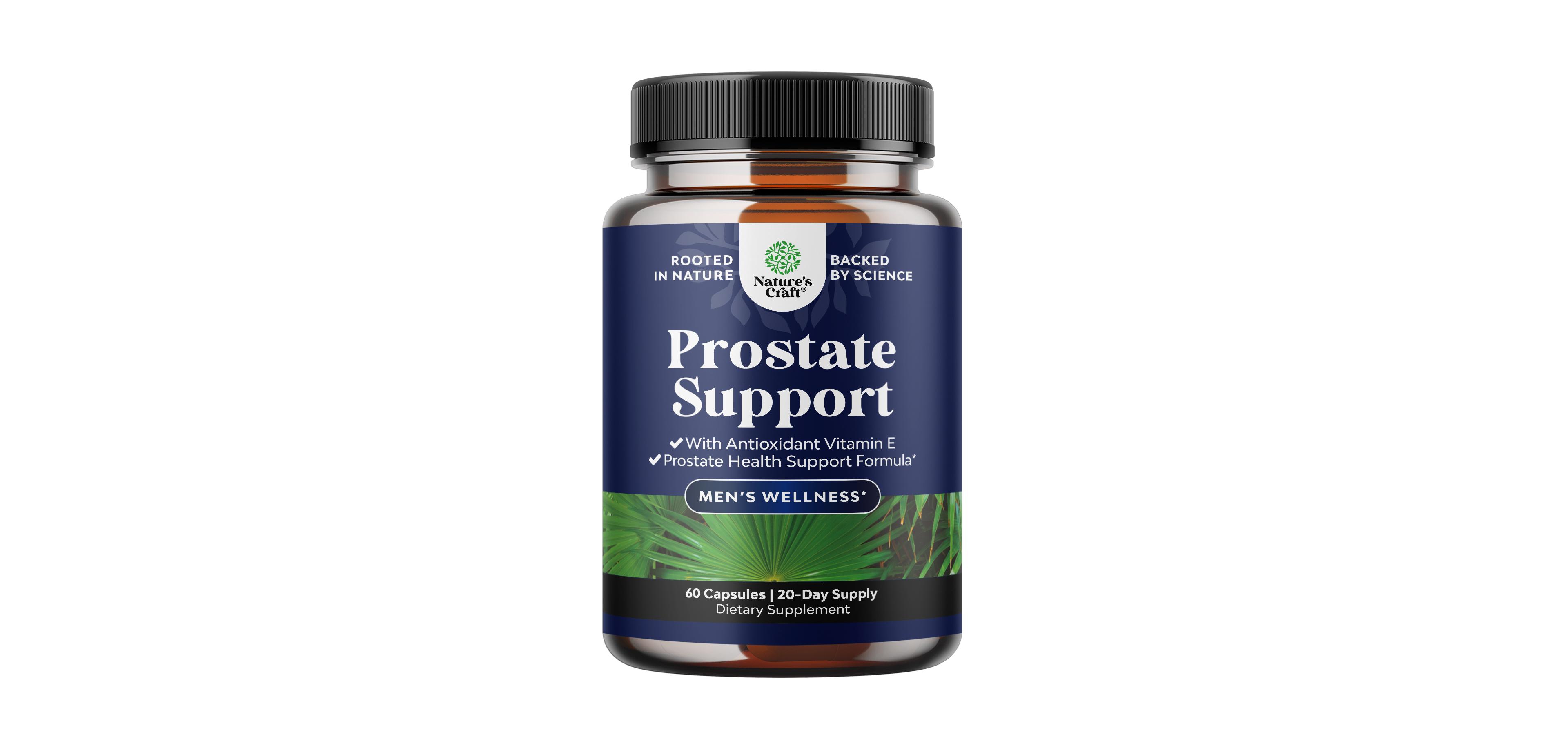 Nature's Craft Saw Palmetto and Pygeum Extract Herbal Complex - Plant Sterol Beta Sitosterol Zinc and Pumpkin Seed Supplement