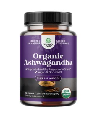 Ashwagandha Root Extract Tablets with Black Pepper, Withania Somnifera, Herbal Supplement, 30 Count