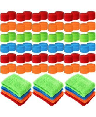 Cotton Kids Wrist Sweatbands Breathable Stretchy Sports Wristbands for Basketball Volleyball Running