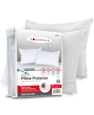  Waterproof Zippered Pillow Protector - 2 Pack