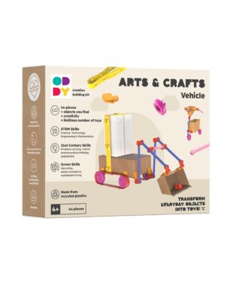 Arts and Crafts Vehicle Building Kit, 44-Piece Building Set, Ages 4+