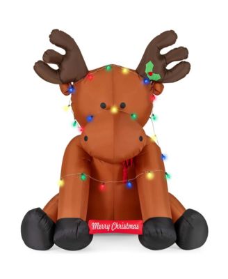 8.5 FT Tall Christmas Inflatable Reindeer Decoration with 24 LED String Lights